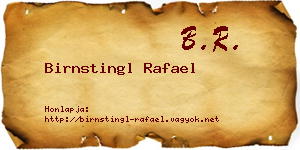 Birnstingl Rafael névjegykártya